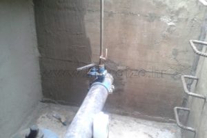 Nanošenje polimercementne hidroizolacije